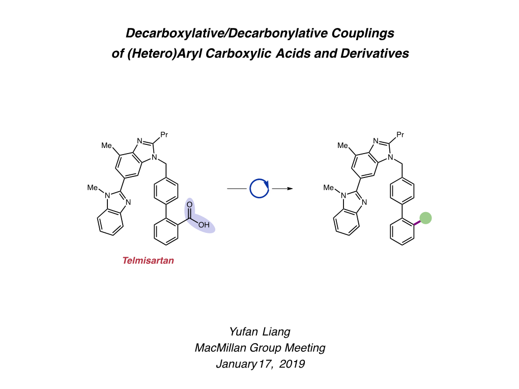 Aryl Carboxylic Acids and Derivatives