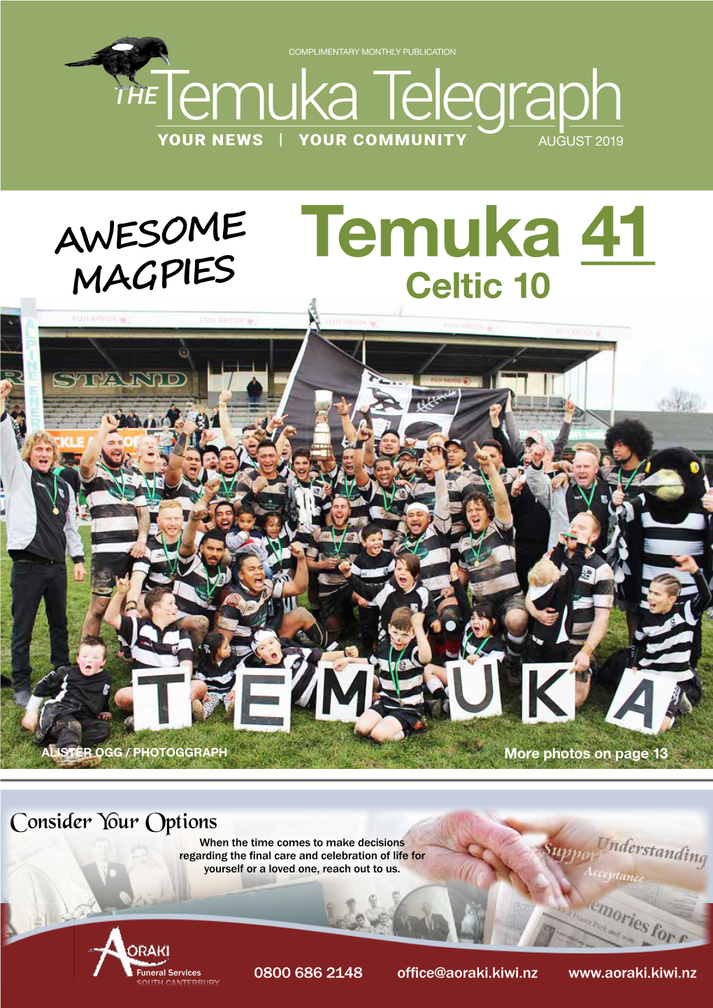 Temuka 41 MAGPIES Celtic 10