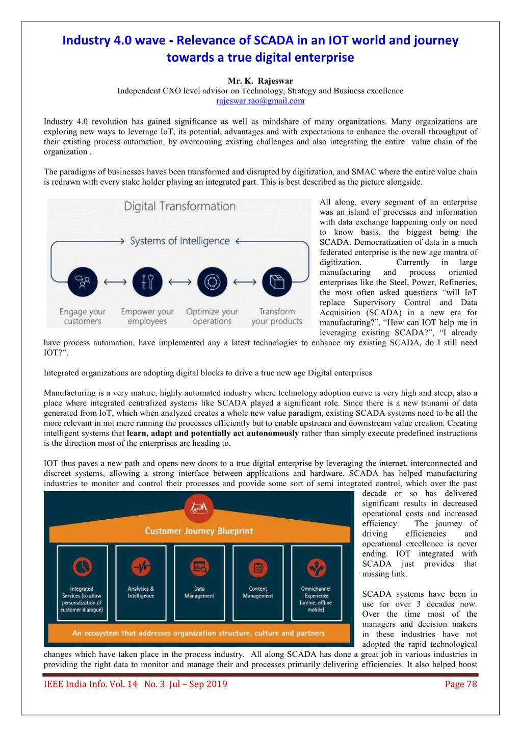 Industry 4.0 Wave - Relevance of SCADA in an IOT World and Journey Towards a True Digital Enterprise