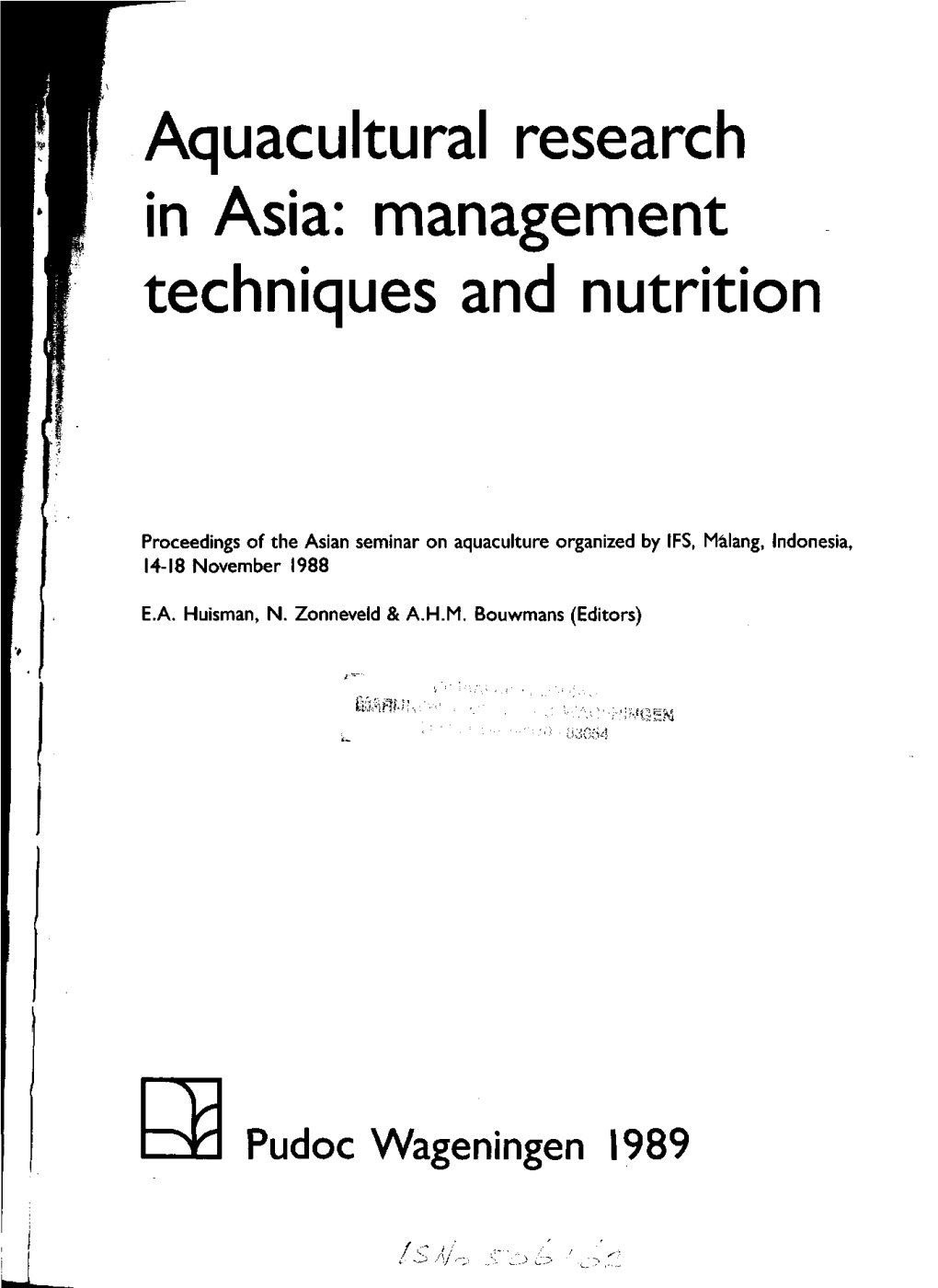 Aquacultural Research in Asia: Management Techniques and Nutrition