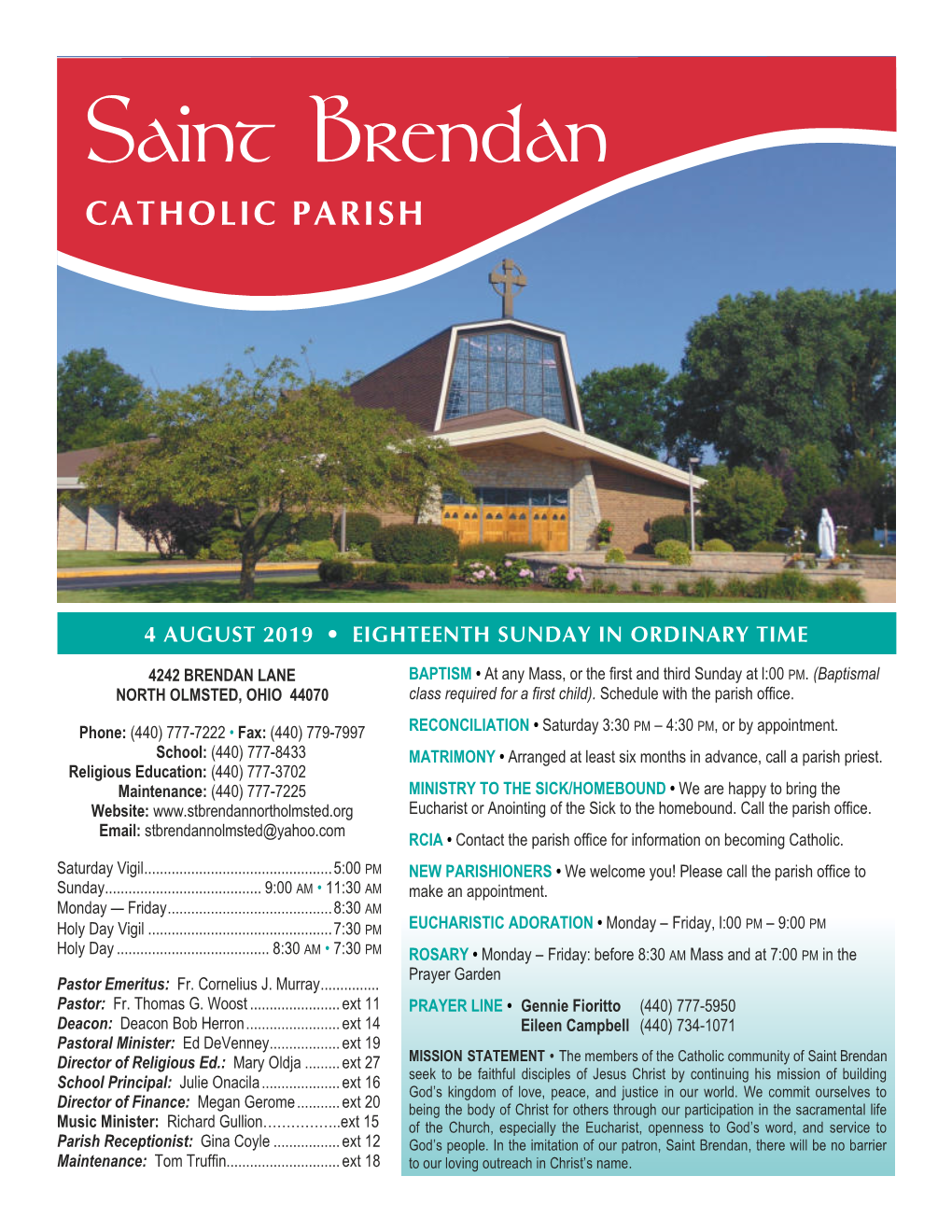 Saint Brendan CATHOLIC PARISH