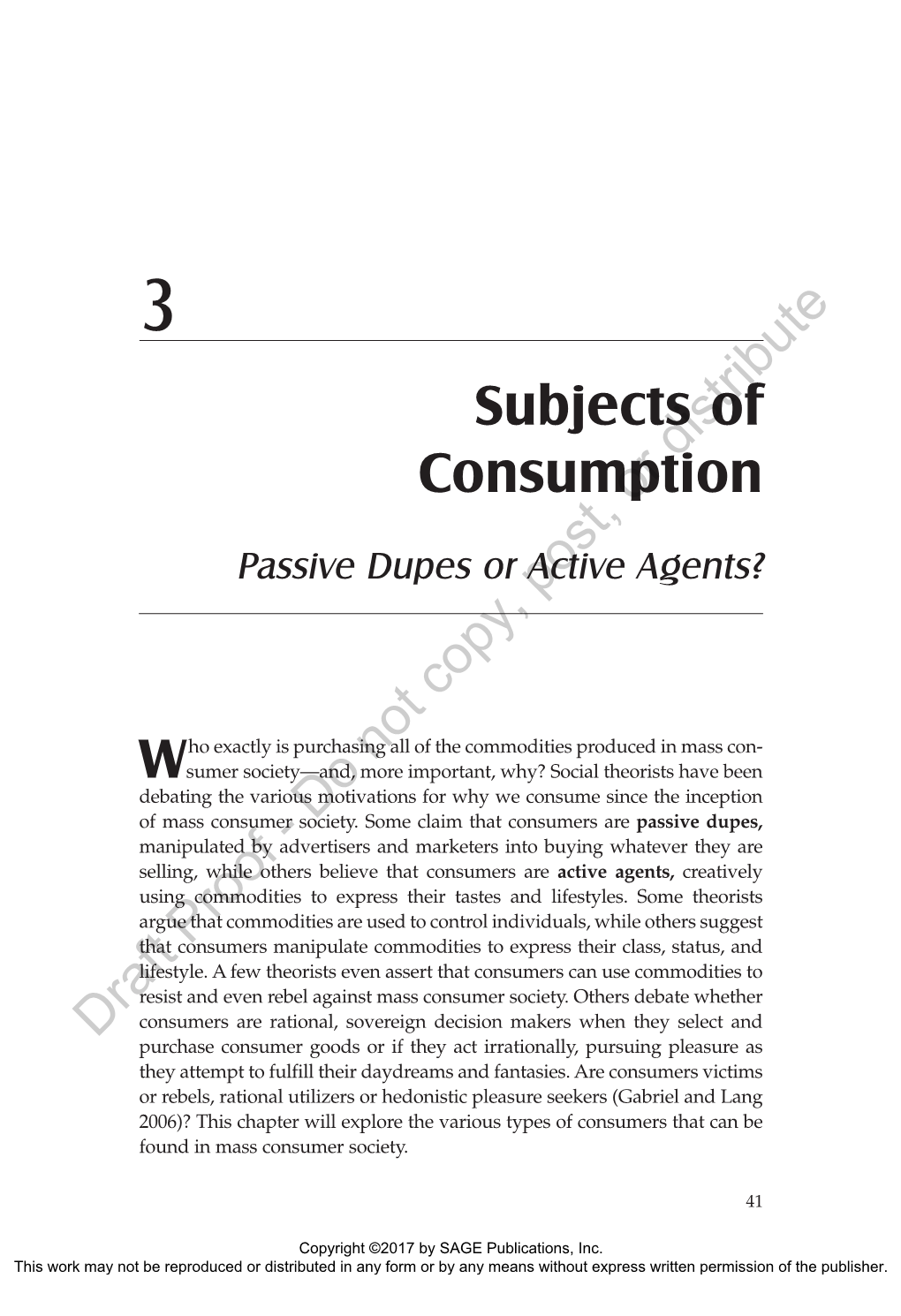 Subjects of Consumption 43