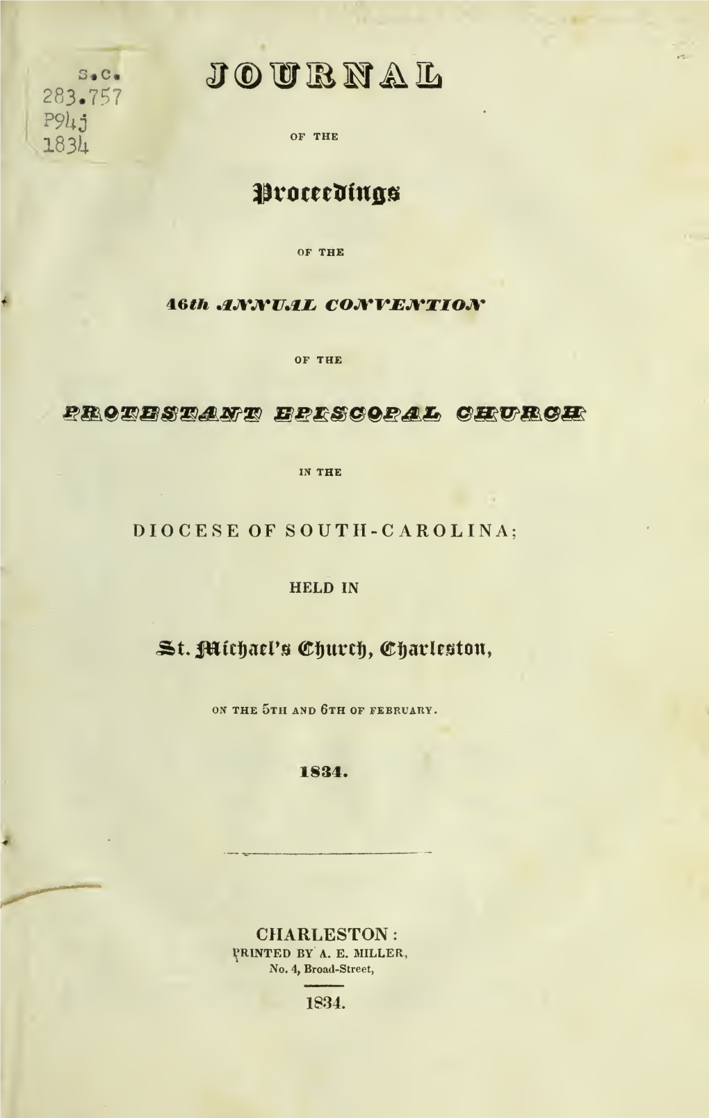 Journal of the Proceedings of the 46Th Annual