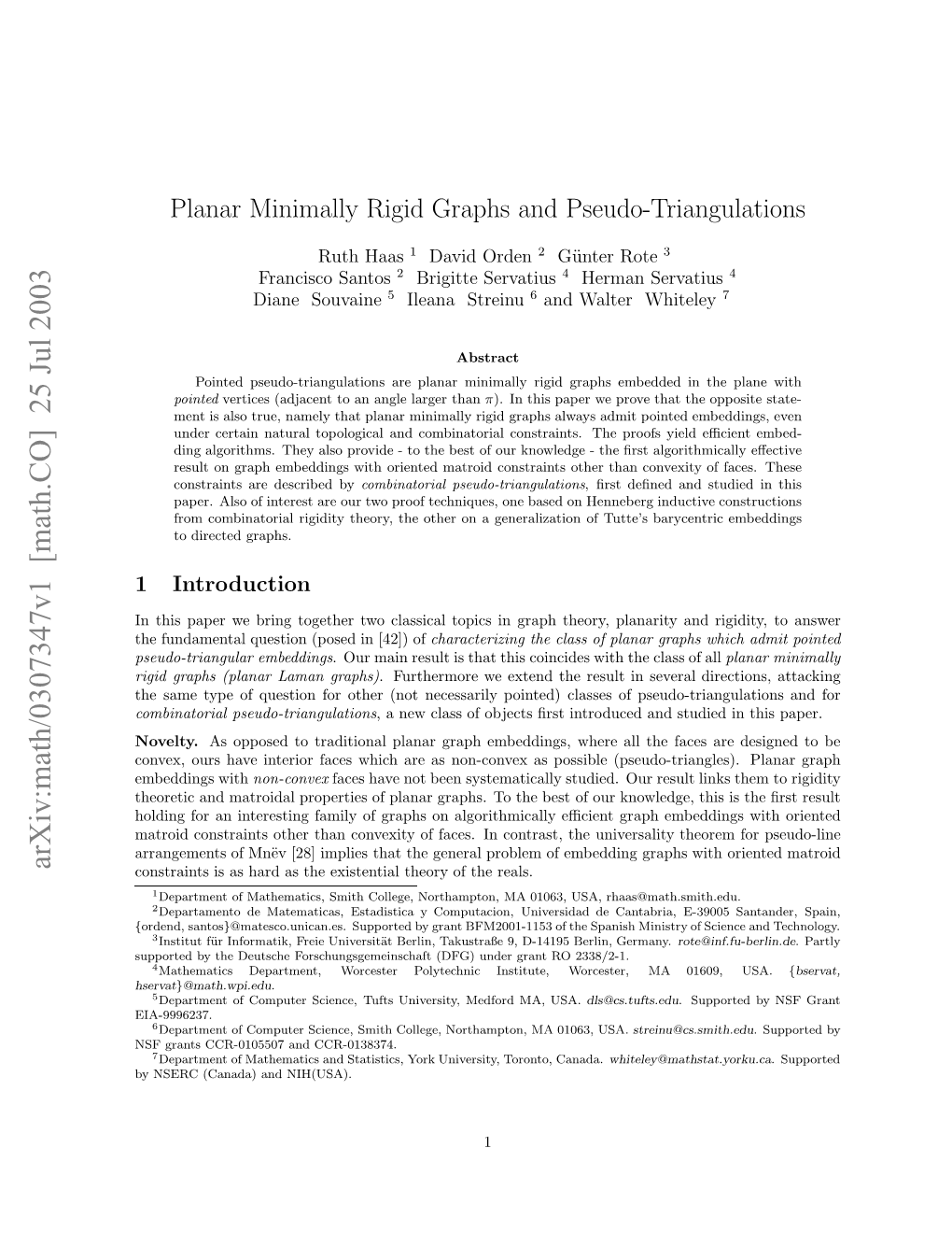 Planar Minimally Rigid Graphs and Pseudo-Triangulations
