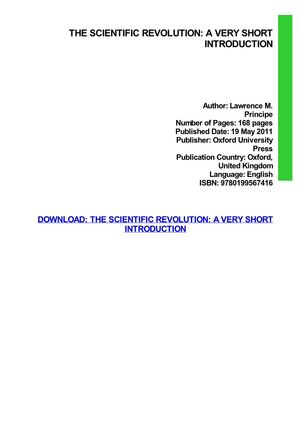Ebook Download the Scientific Revolution