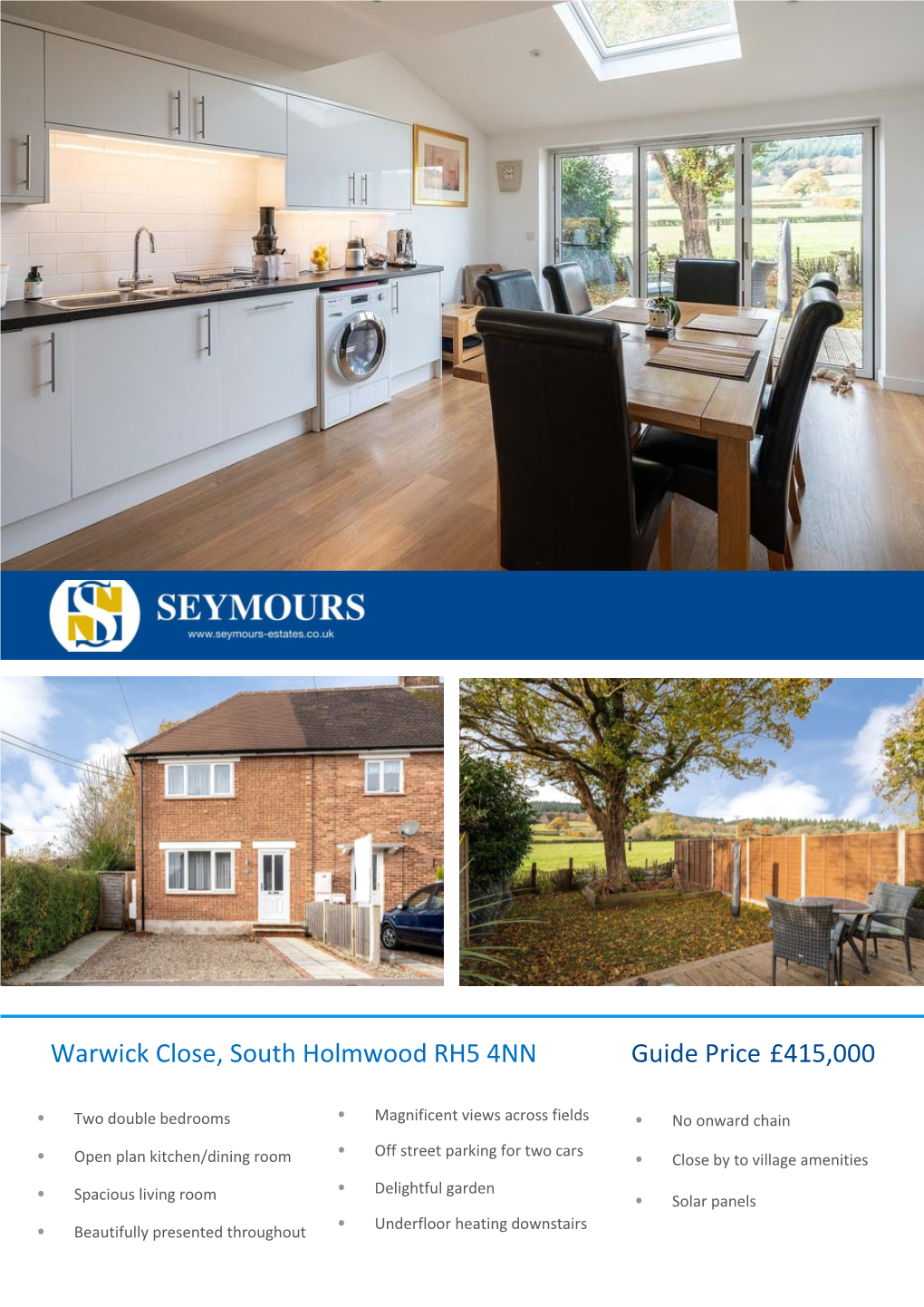 Guide Price £415,000 Warwick Close, South Holmwood RH5