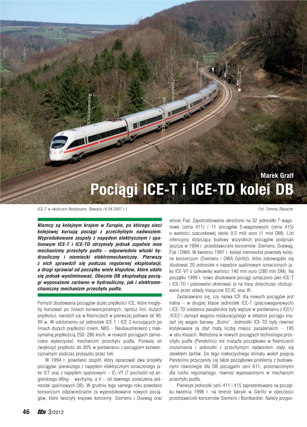 Pociągi ICE-T I ICE-TD Kolei DB