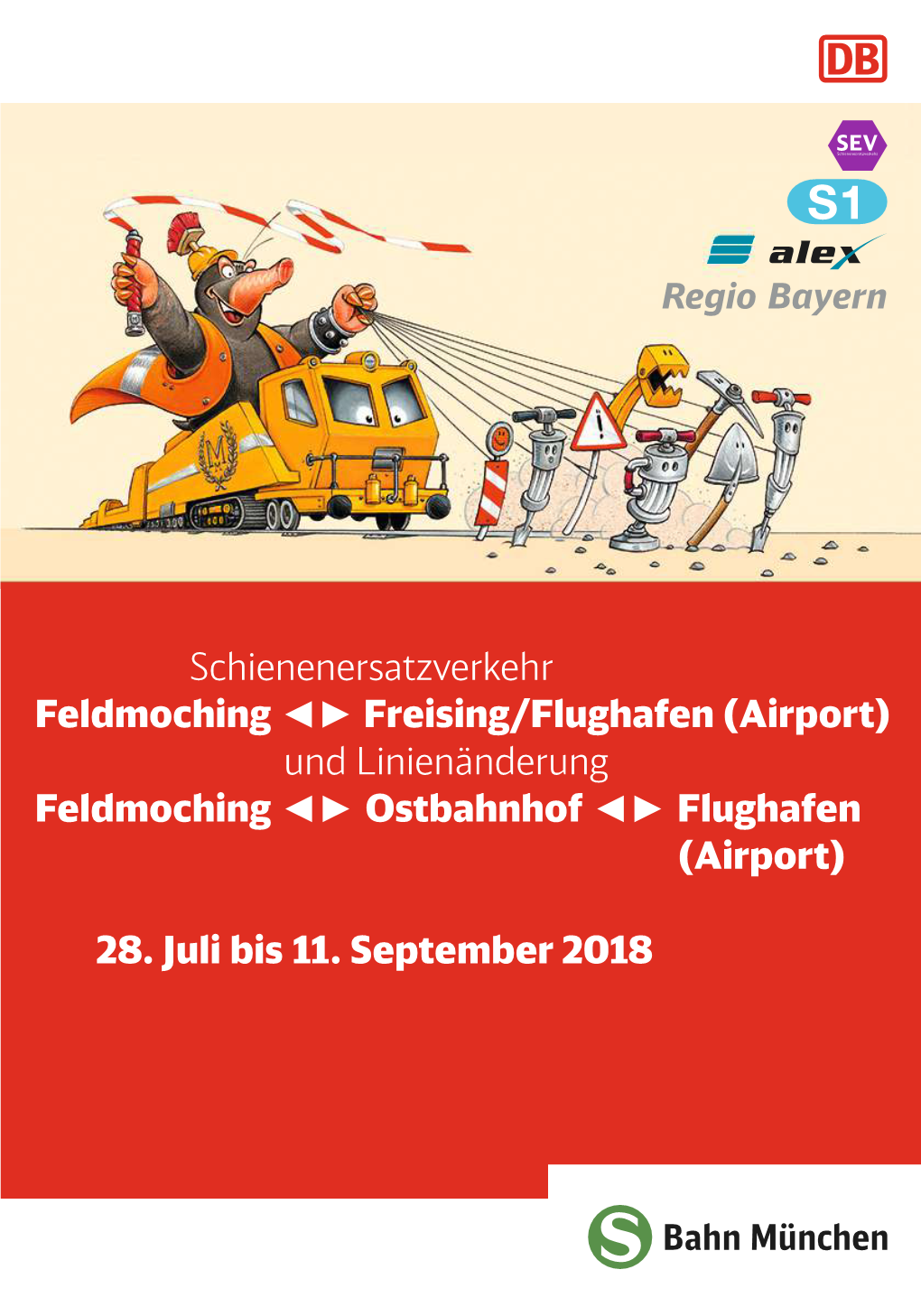 Schienenersatzverkehr Feldmoching Freising/Flughafen