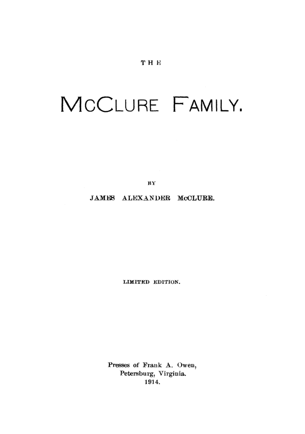 Mcclure FAMILY