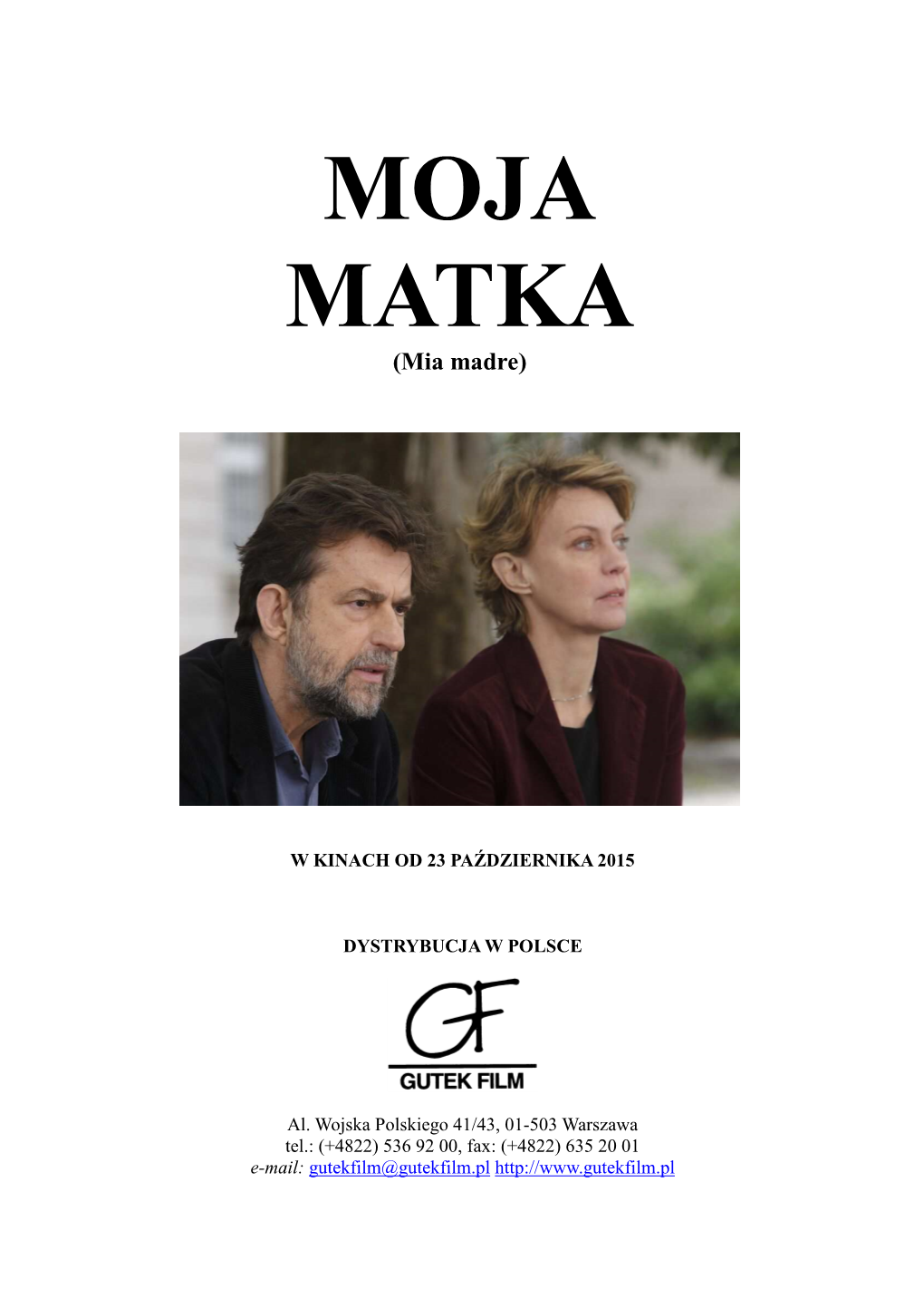 MOJA MATKA Pressbook