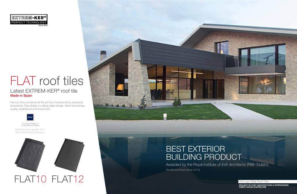 FLAT Roof Tiles Latest EXTREM-KER® Roof Tile Made in Spain