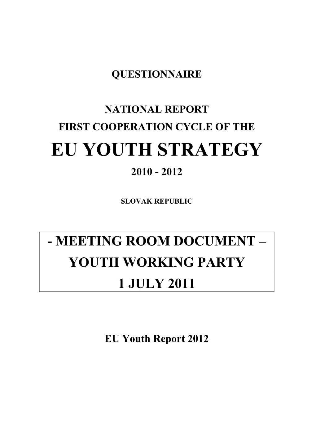 Final Questionnaire Youth