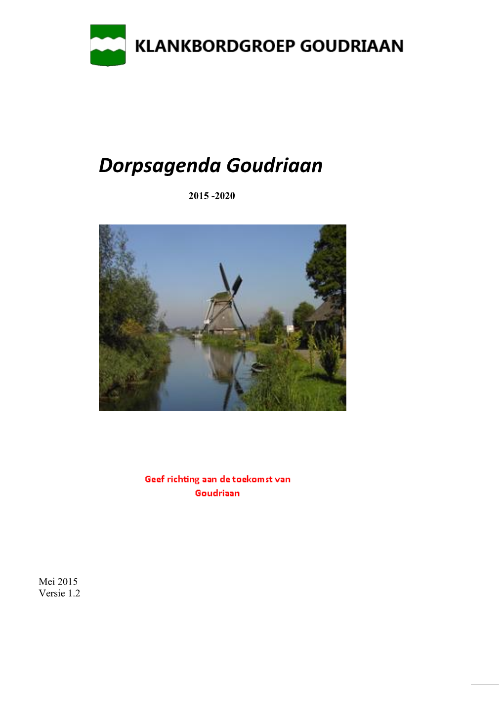 Dorpsagenda Goudriaan