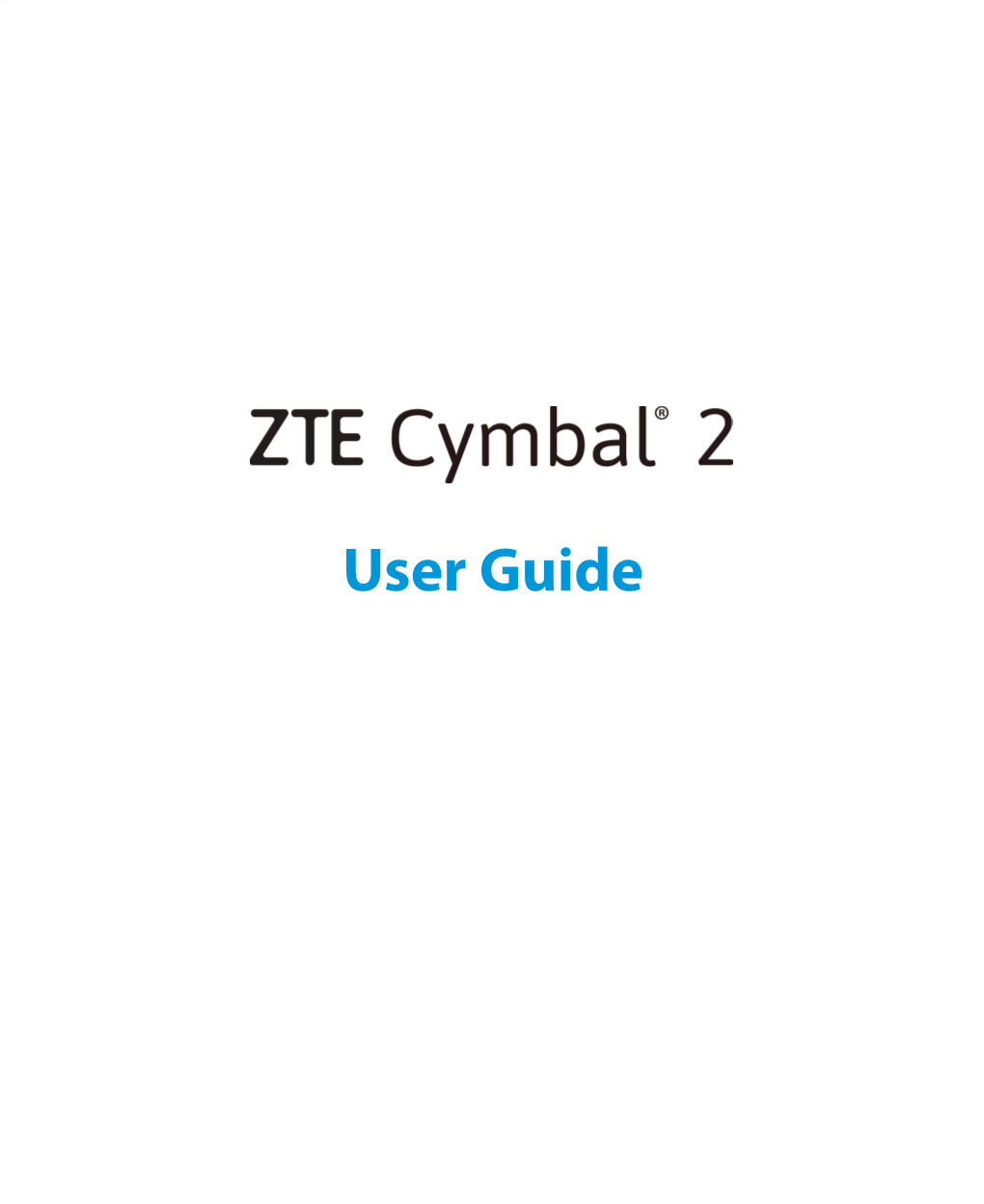 ZTE Cymbal 2 User Guide