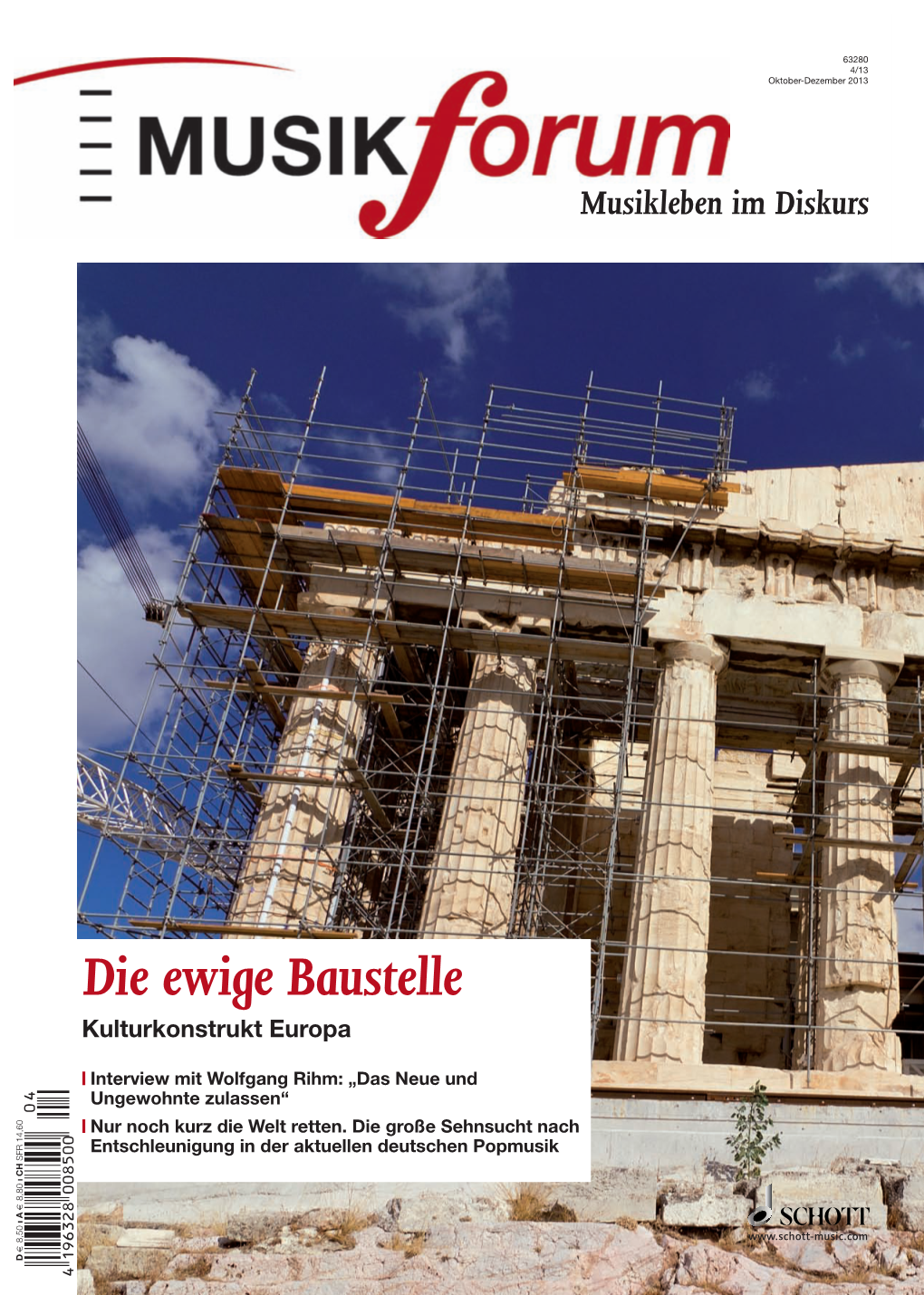 Die Ewige Baustelle Kulturkonstrukt Europa