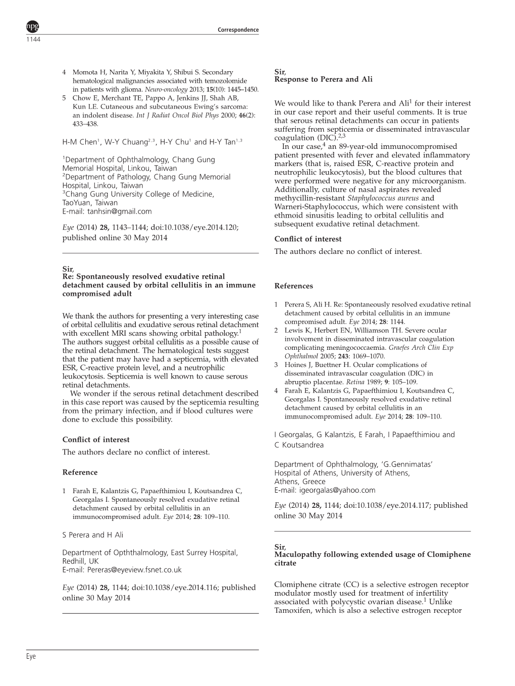 Maculopathy Following Extended Usage of Clomiphene Citrate