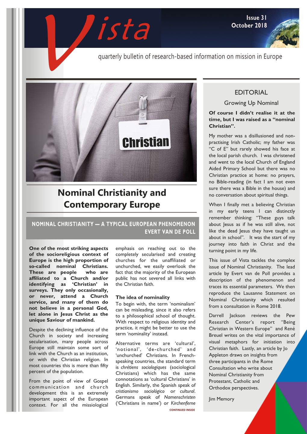 Nominal Christianity and Contemporary Europe