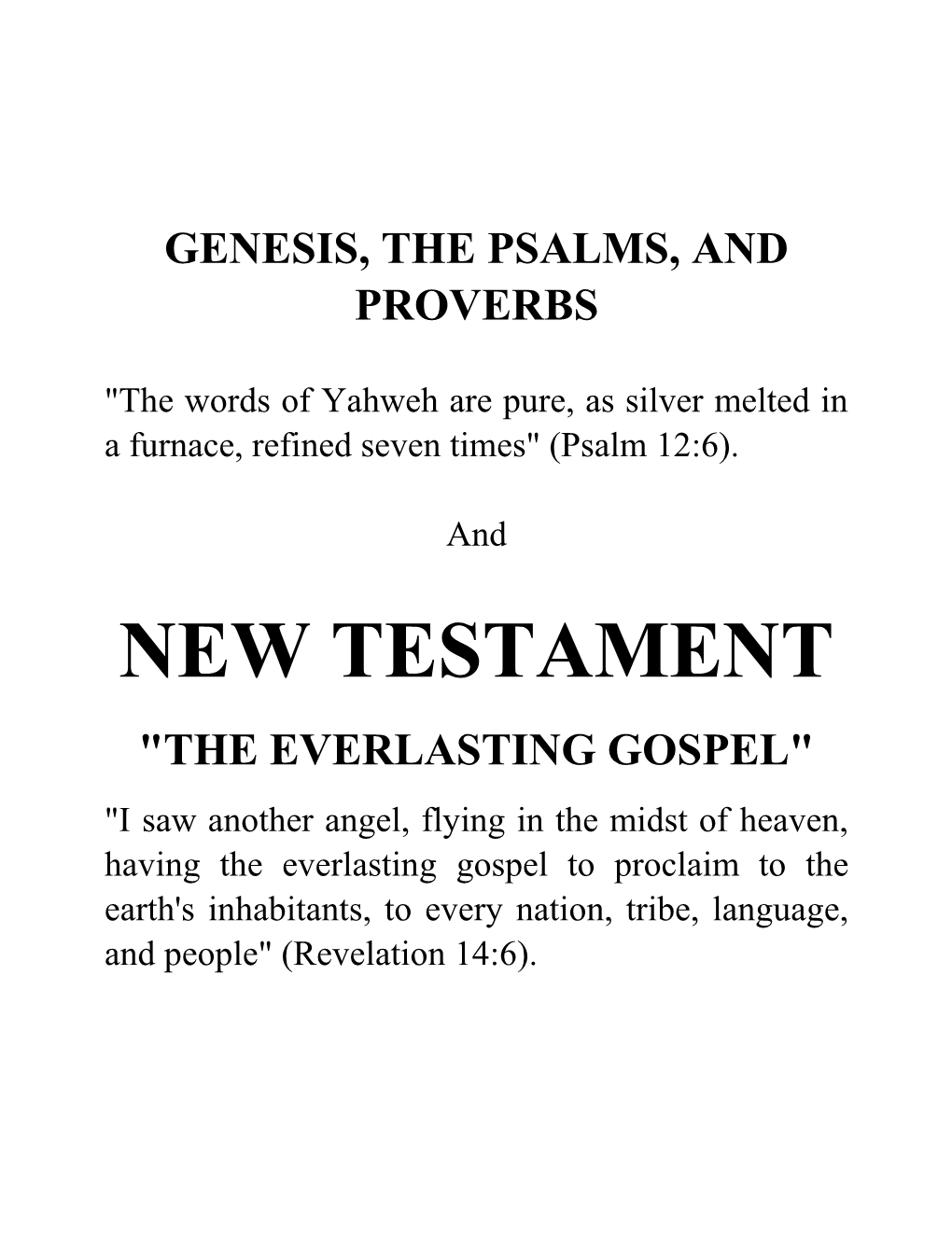 New Testament