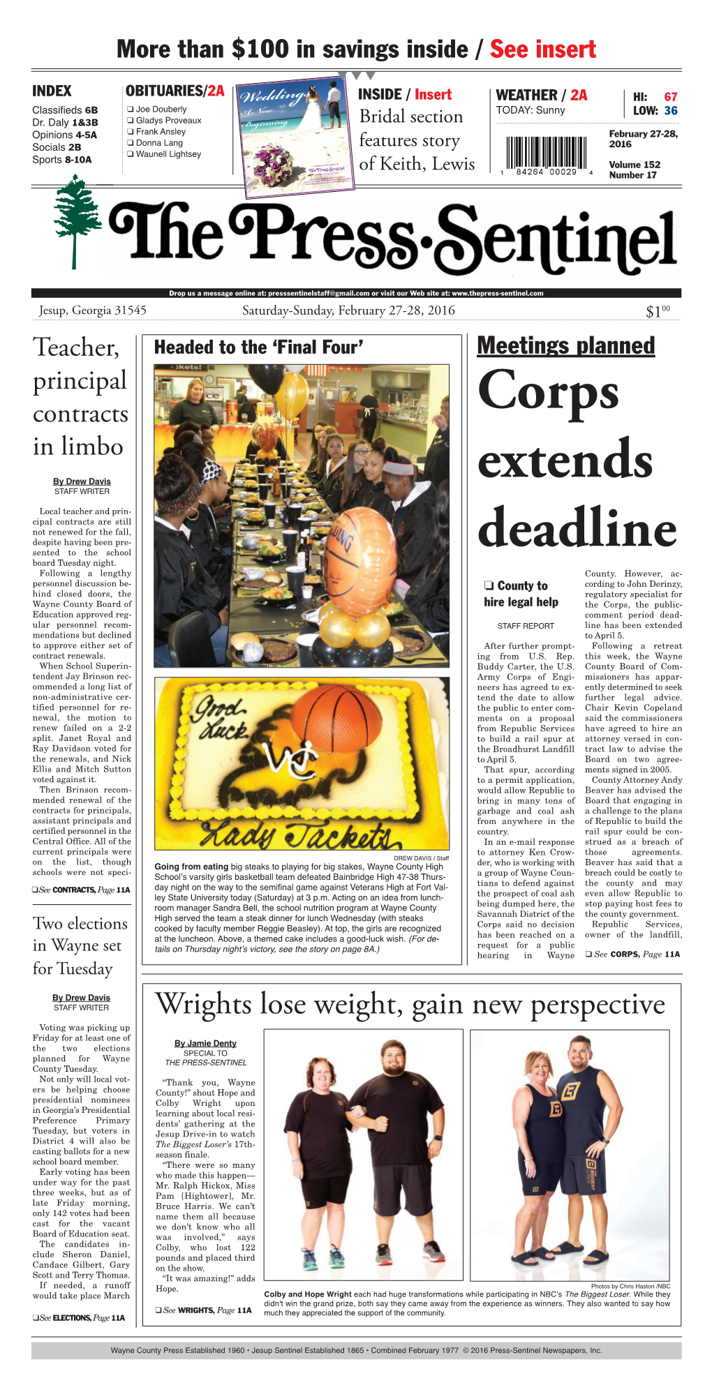 Corps Extends Deadline