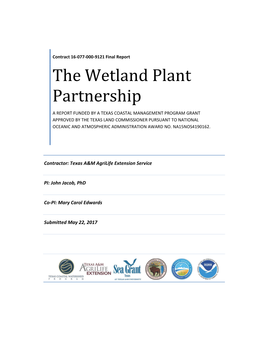 The Wetland Plant Partnership