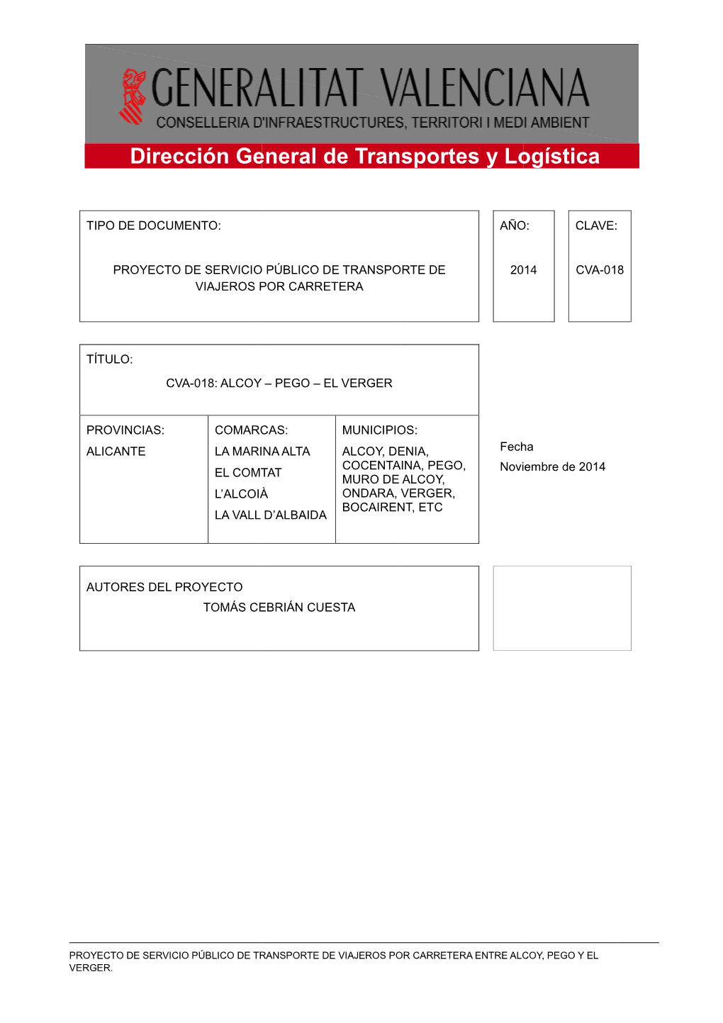 Dirección General De Tr Rección General De Transportes Y Logística Portes Y Logística