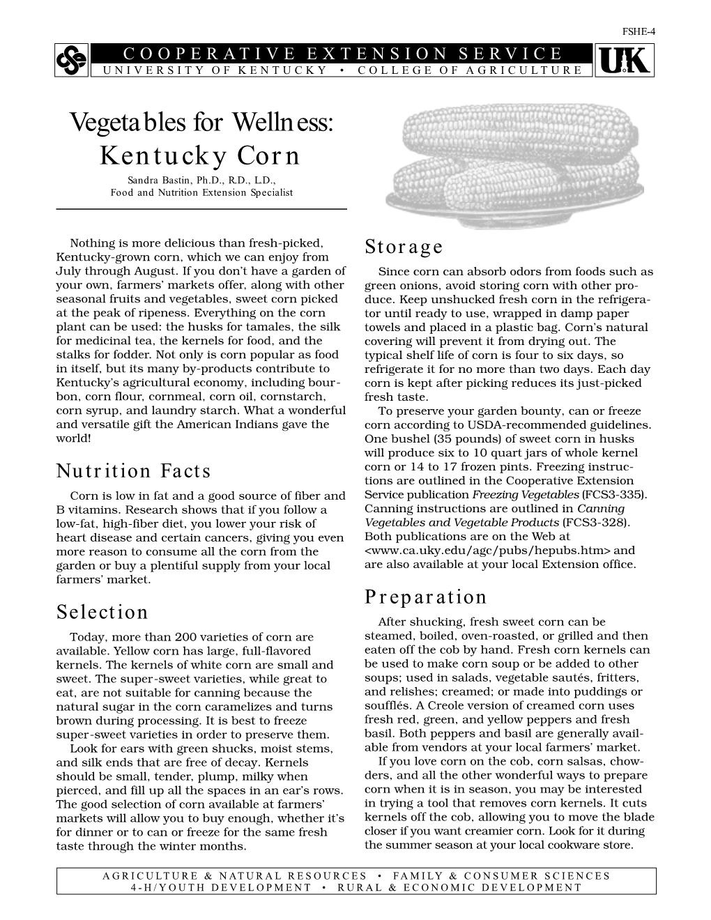 FSHE-4: Vegetables for Wellness: Kentucky Corn