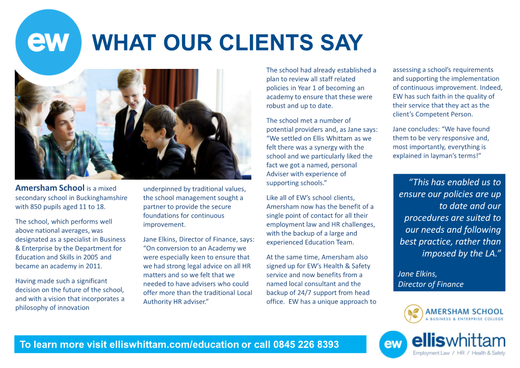 What Our Clients Say