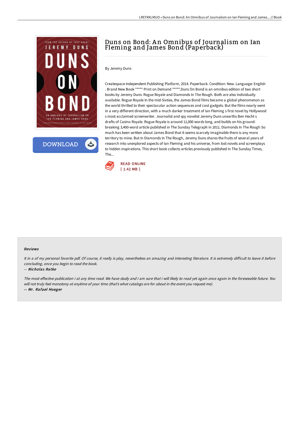 Kindle \ Duns on Bond: an Omnibus of Journalism on Ian Fleming