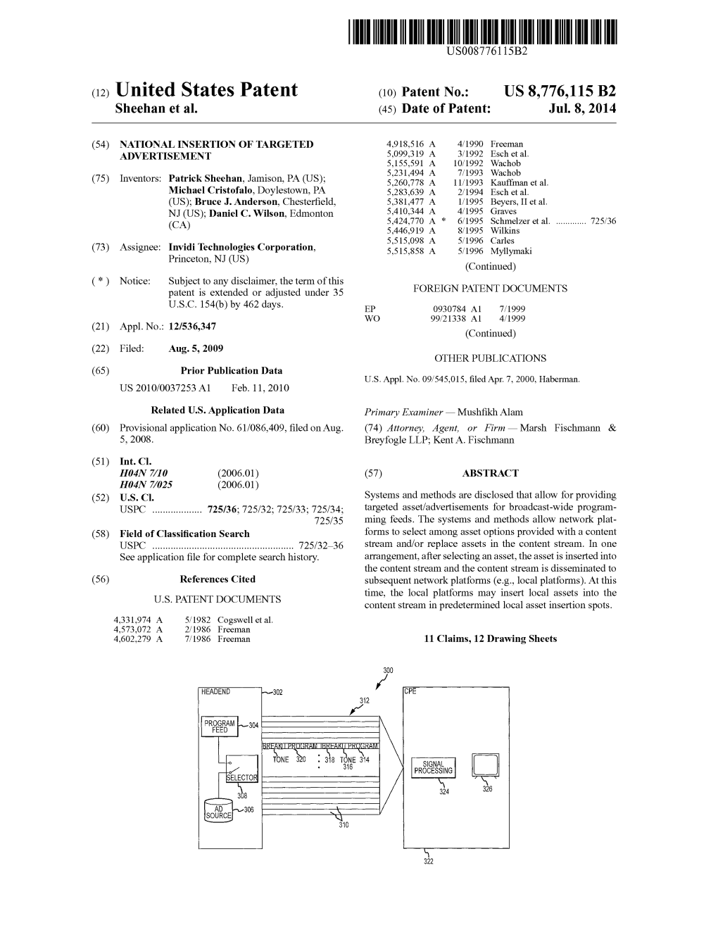 (12) United States Patent (10) Patent No.: US 8,776,115 B2