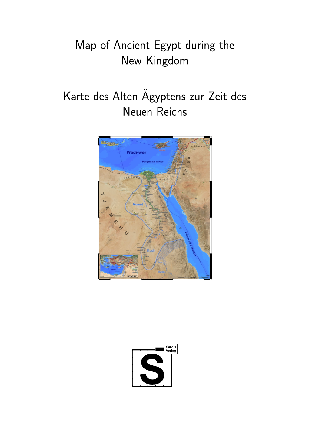 Map of Ancient Egypt During the New Kingdom Karte Des Altenägyptens