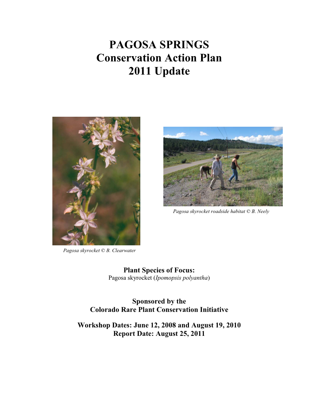 PAGOSA: Rare Plant Conservation