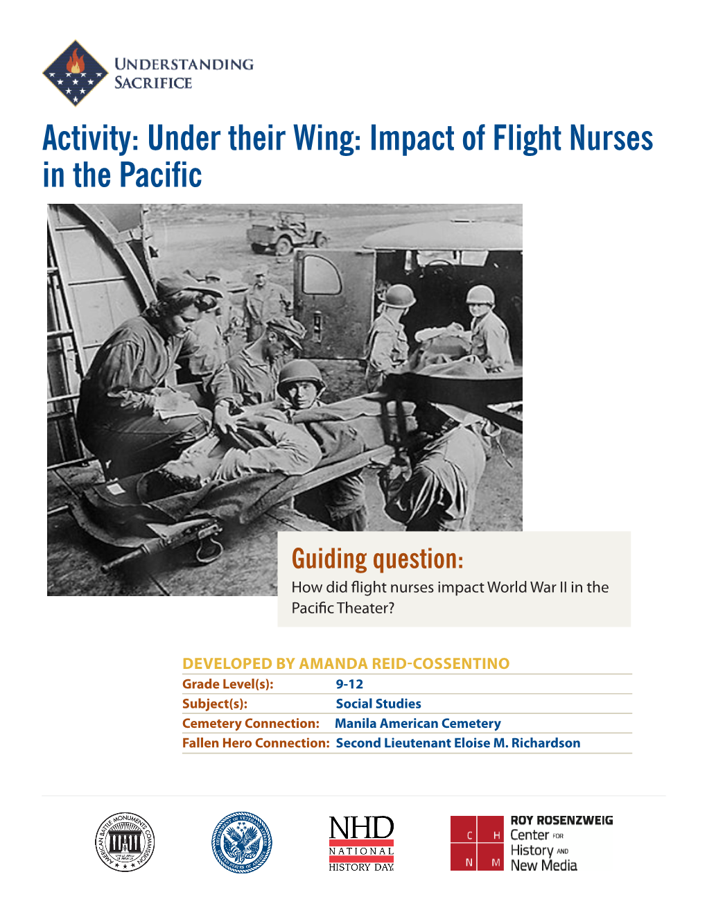 Activity: Under Their Wing: Impact of Flight Nurses in the Pacific