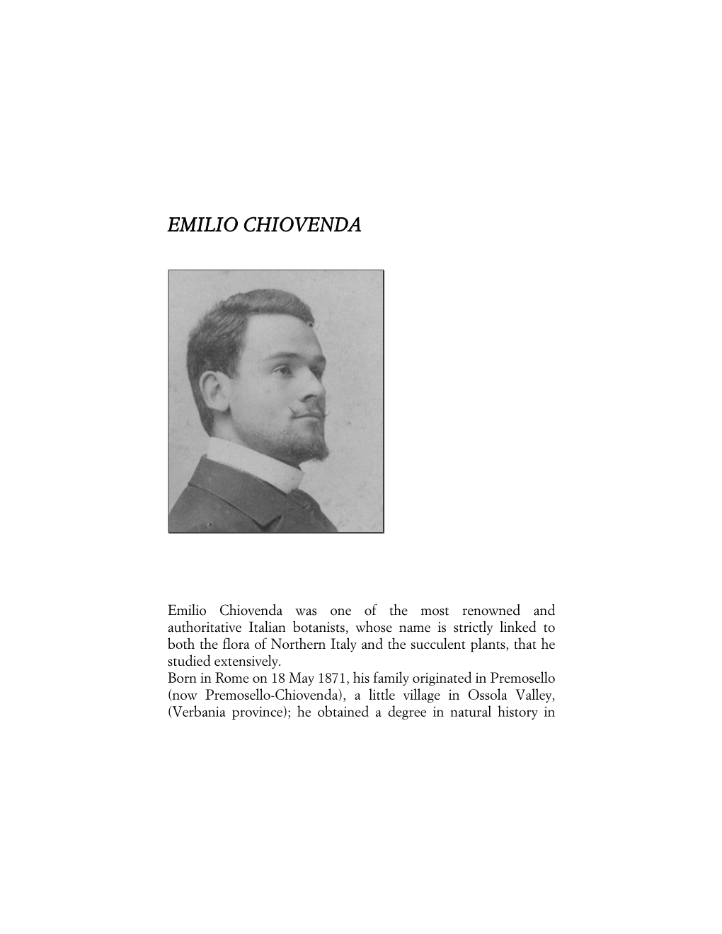 Emilio Chiovenda