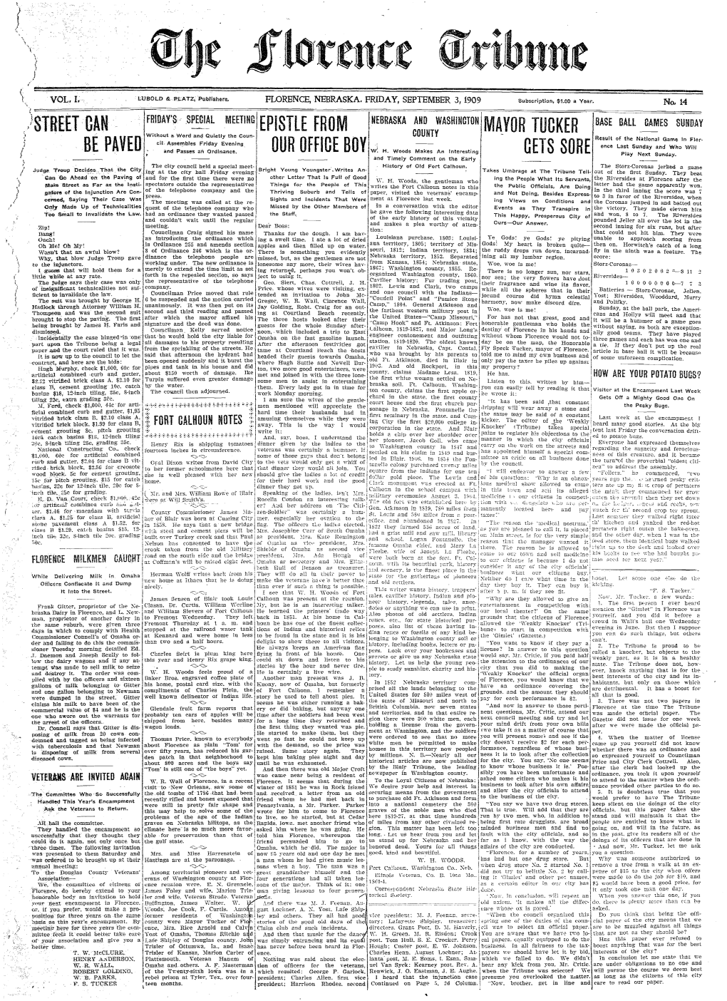 Florence Tribune September 3 1909