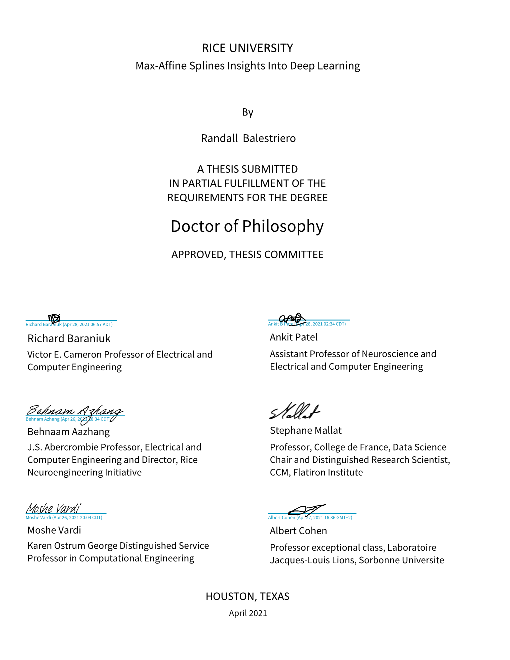 Doctor of Philosophy