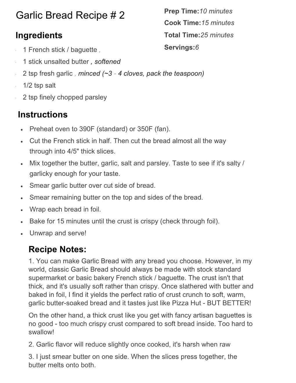 Garlic Bread Recipe-2