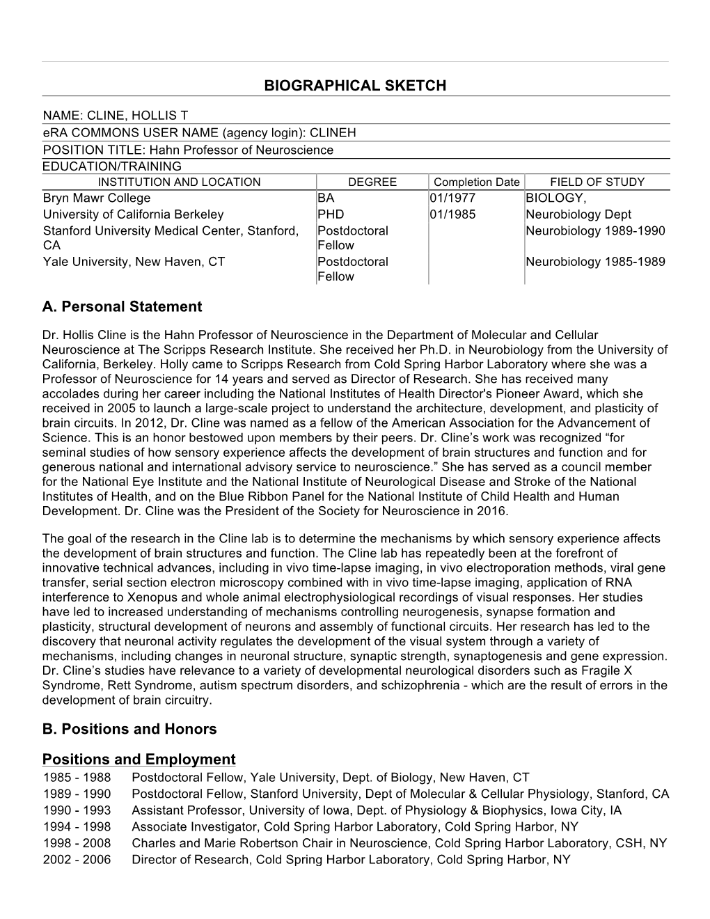 Cline Biosketch ASC 2018