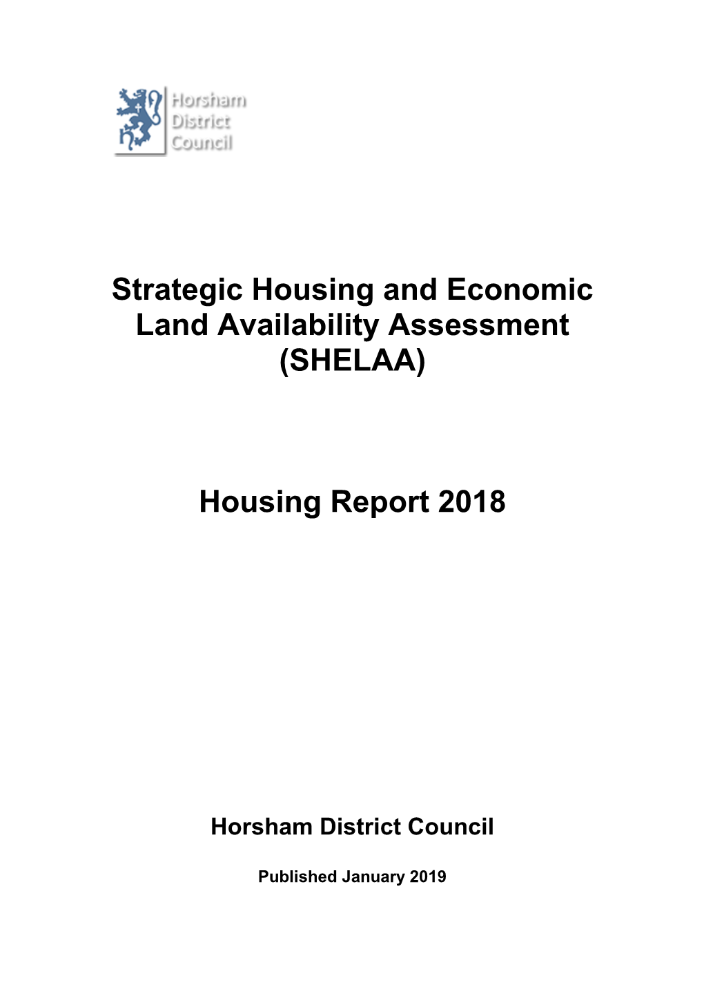 Strategic Housing and Economic Land Availability Assessment (SHELAA)