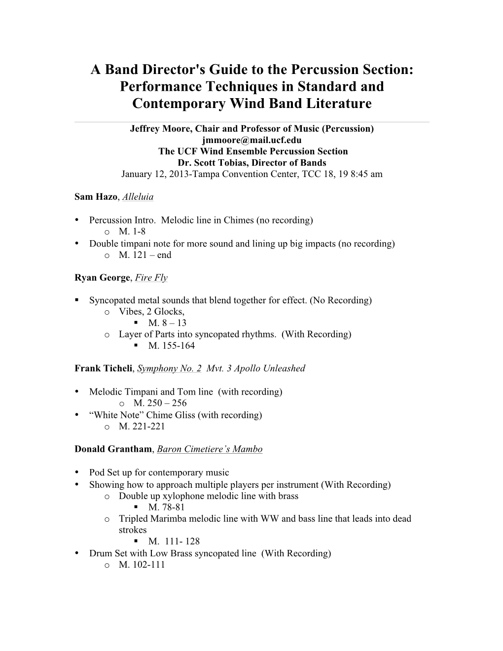 FMEA 2013 Clinic Handout