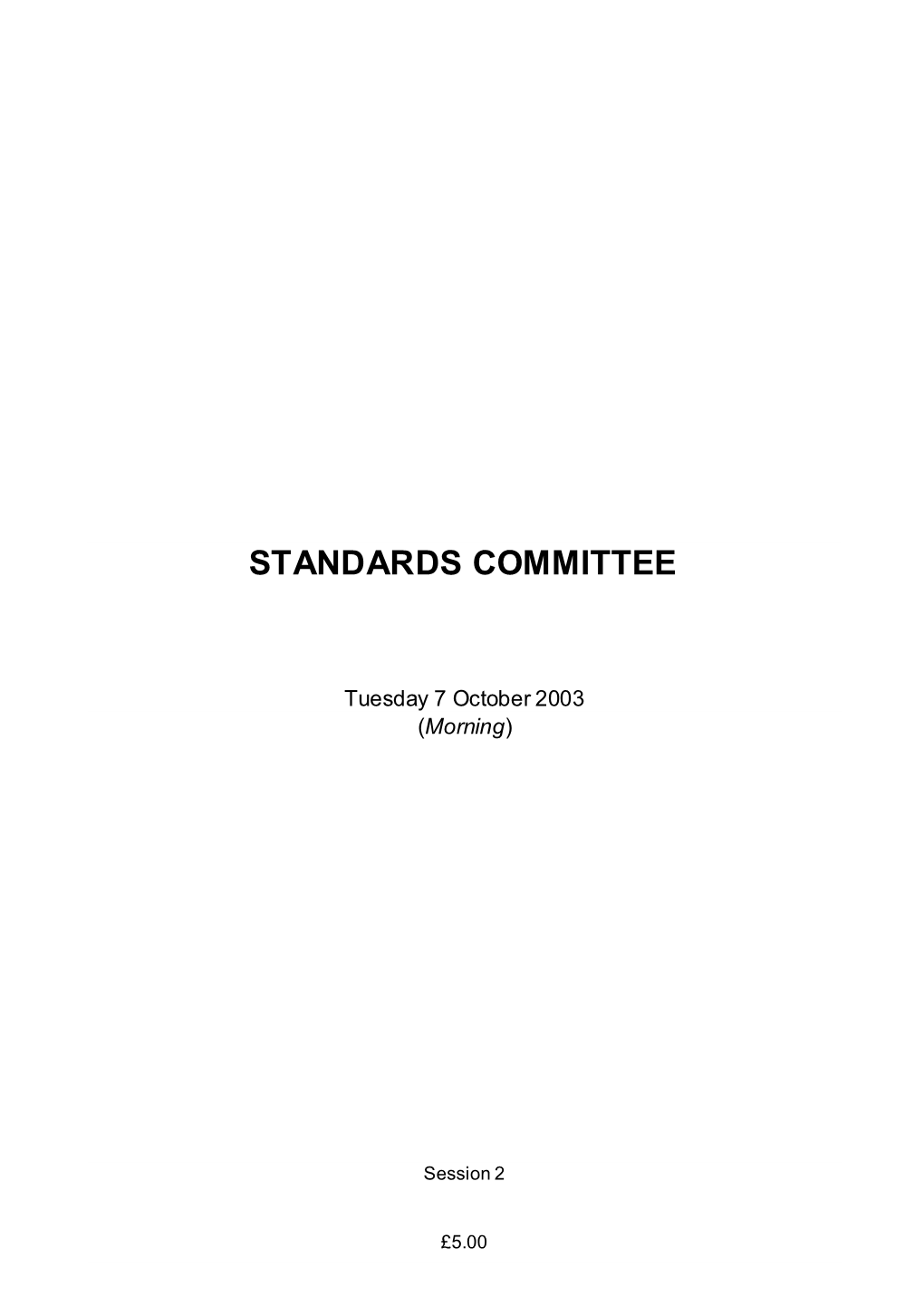 Standards Committee