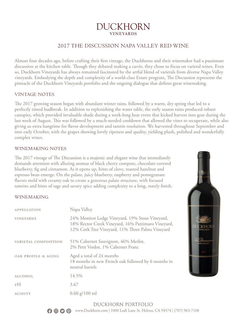 2017 the Discussion Napa Valley Red Wine
