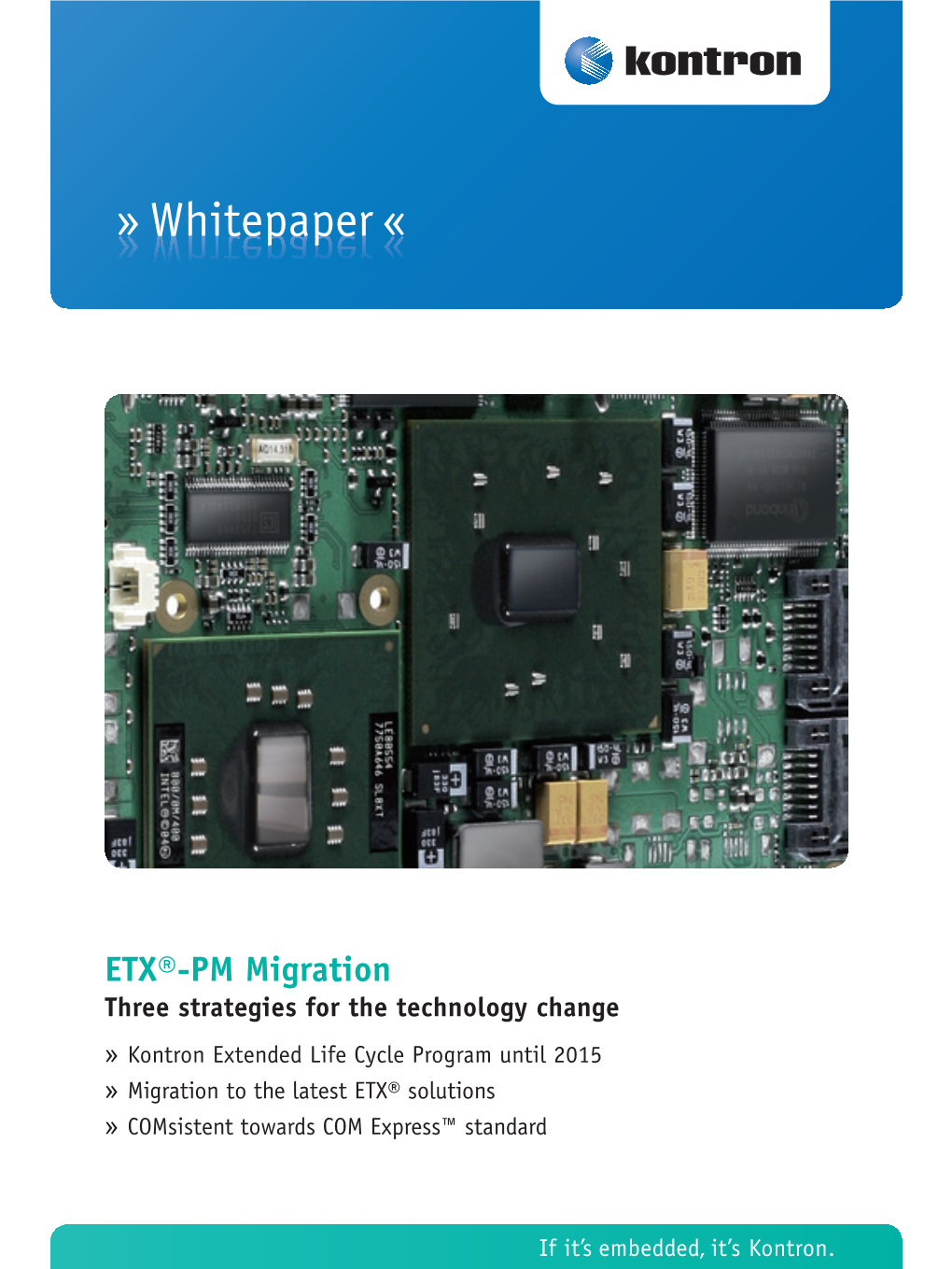 Whitepaper ETX PM Migration