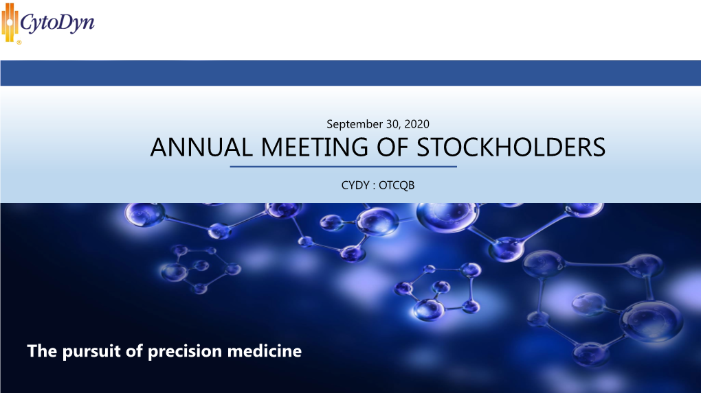 Annual Meeting of Stockholders