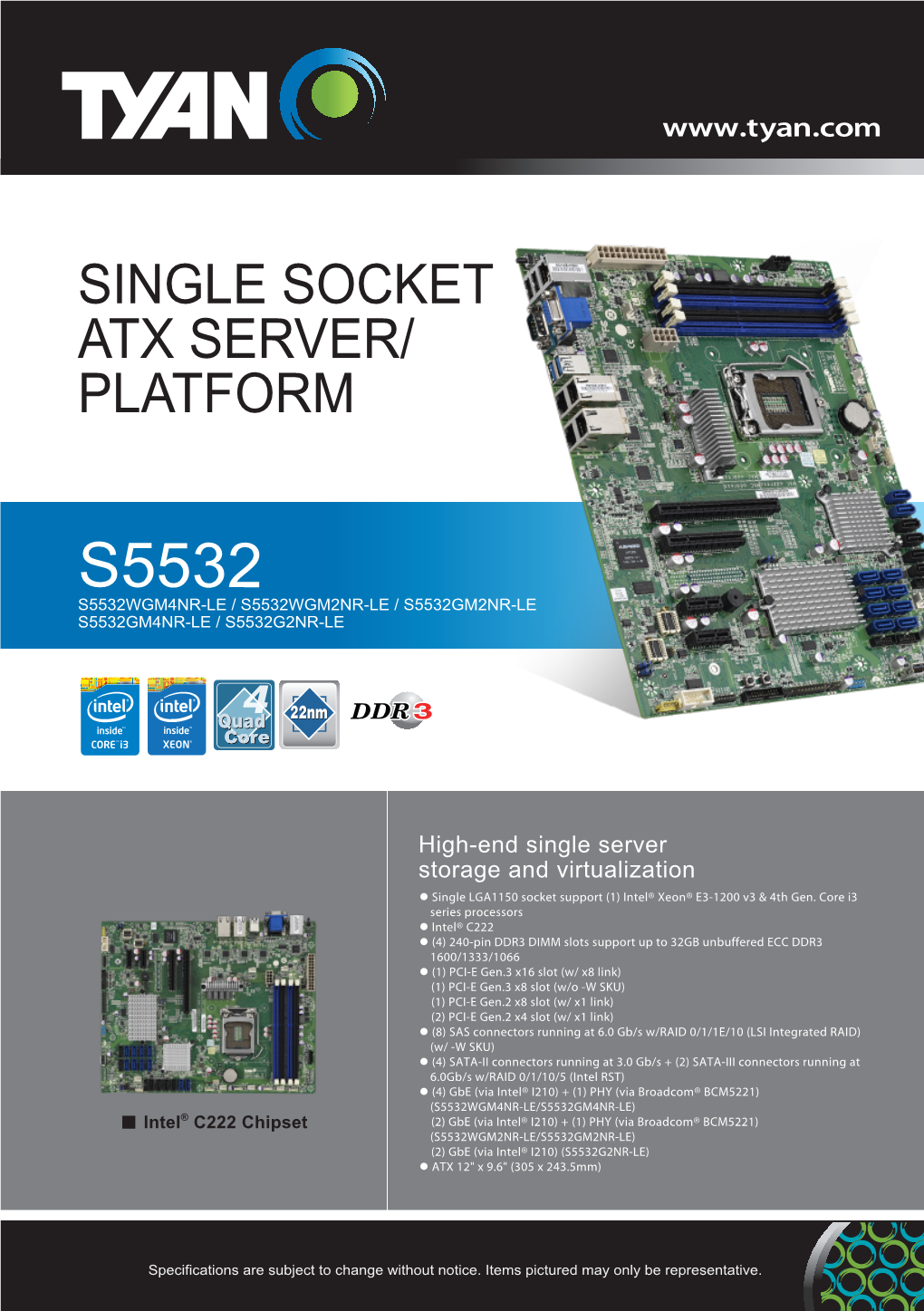Single Socket Atx Server/ Platform