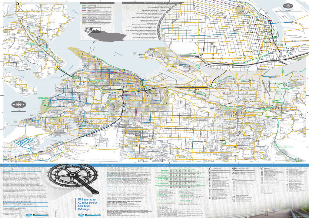 Pierce County Bike Map Identifies According to the Revised Code of Washington (RCW), a E 2 6