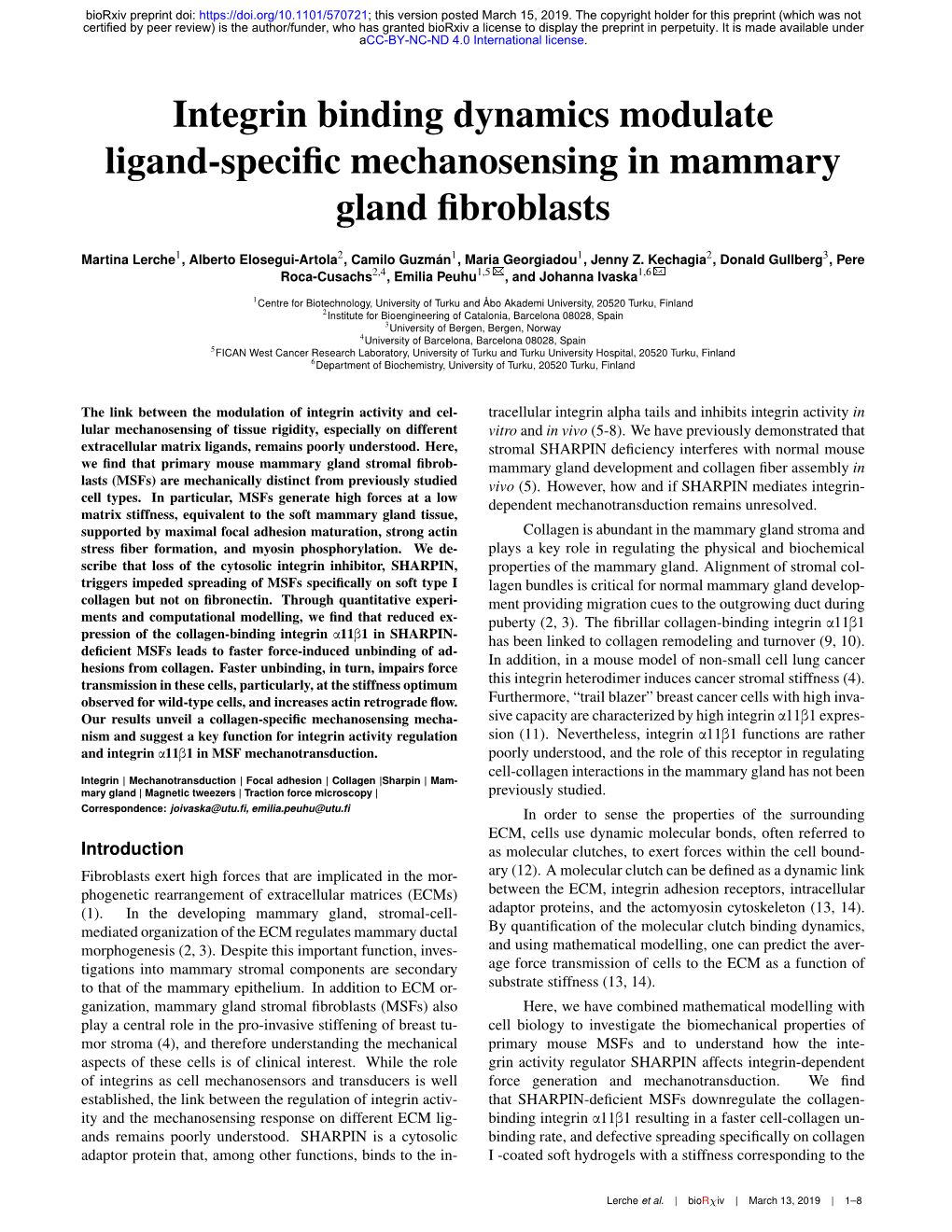 Integrin Binding Dynamics Modulate Ligand-Specific