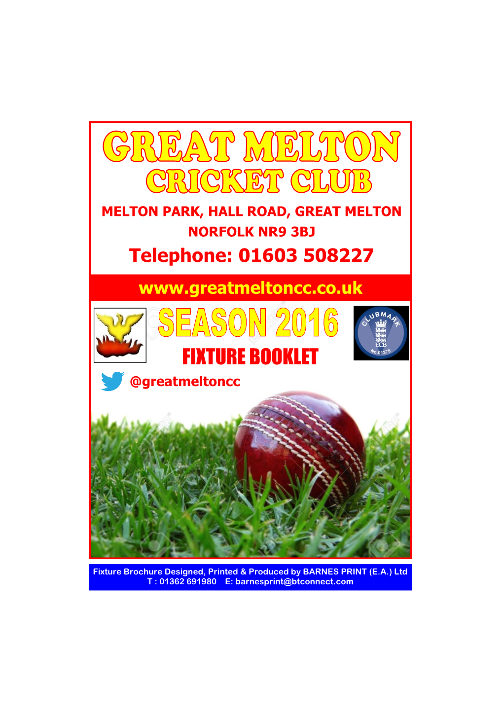 Great Melton C.C. 2016