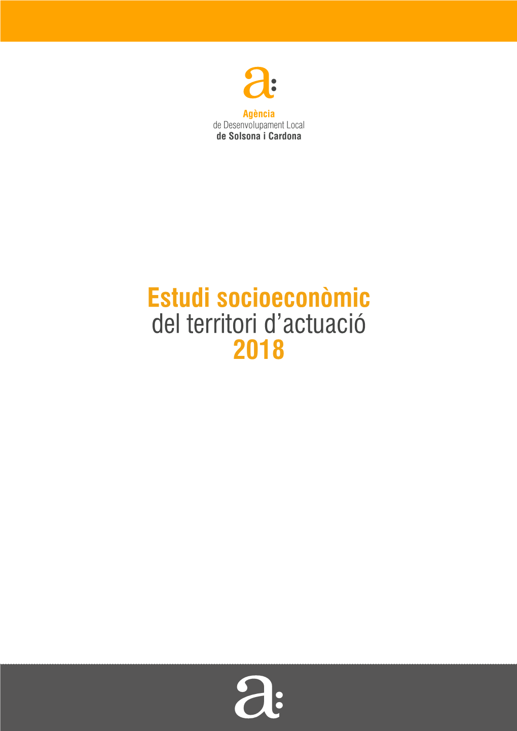 Estudi Socioeconòmic Del Territori D'actuació 2018