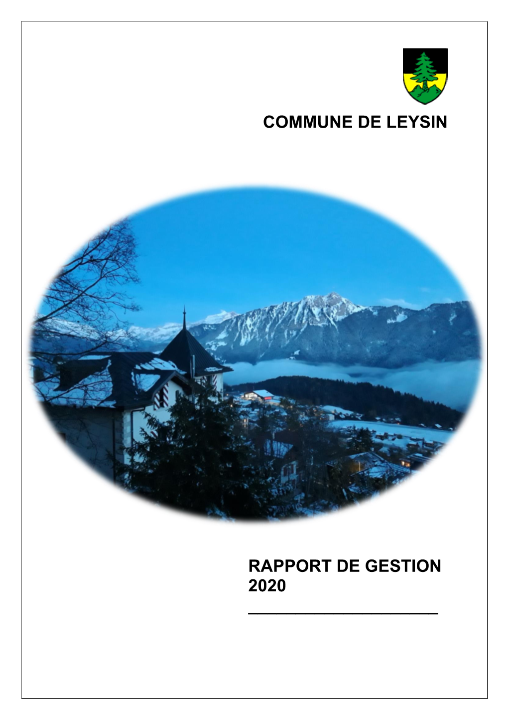 Commune De Leysin Rapport De Gestion 2020