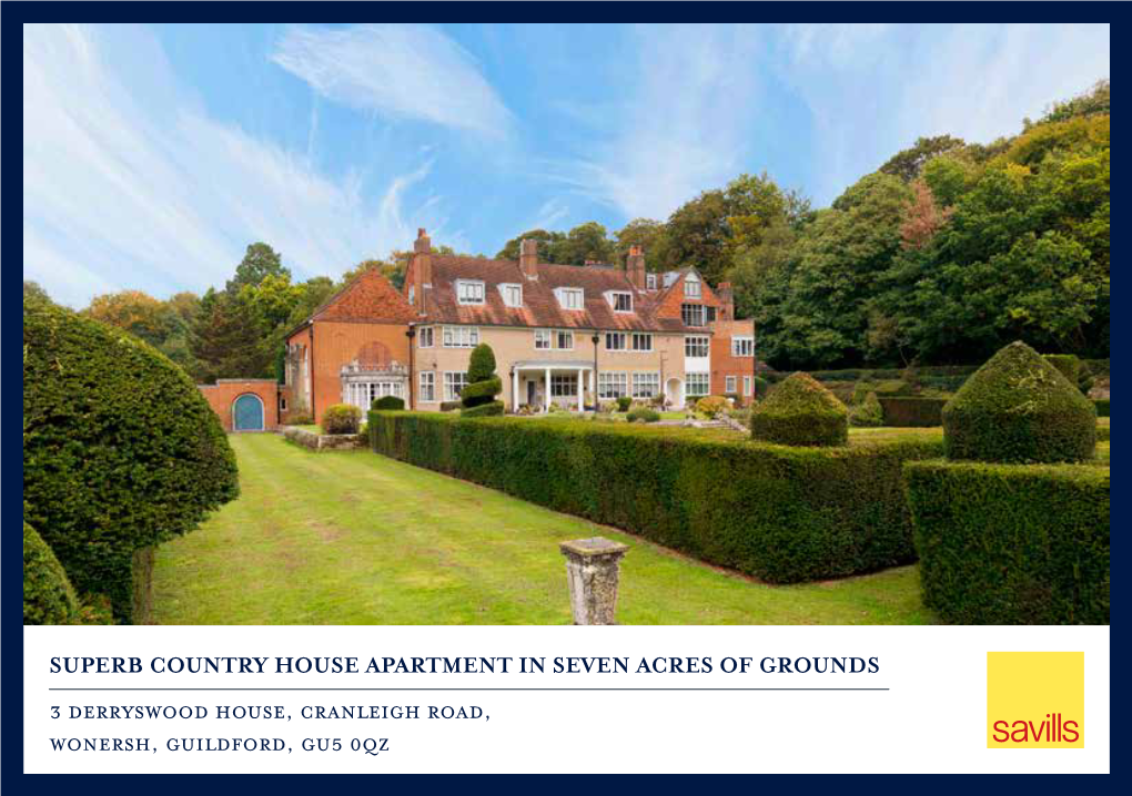 3 Derryswood House, Cranleigh Road, Wonersh, Guildford, Gu5